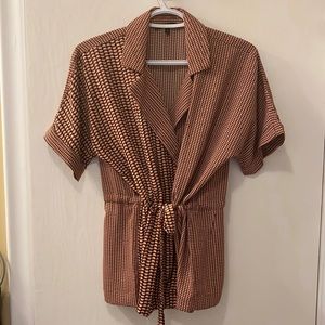 Vero Moda Wrap Front Shirt w/ Drawstring